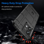 Motorola Edge 40 Neo Hoesje - Mobydefend Rugged Shield TPU Backcover - Groen