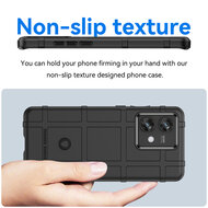 Motorola Edge 40 Neo Hoesje - Mobydefend Rugged Shield TPU Backcover - Blauw