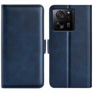 Xiaomi 13T / 13T Pro Hoesje, MobyDefend Luxe Wallet Book Case (Sluiting Zijkant), Blauw