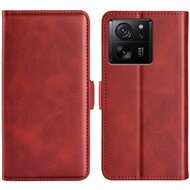 Xiaomi 13T / 13T Pro Hoesje, MobyDefend Luxe Wallet Book Case (Sluiting Zijkant), Rood