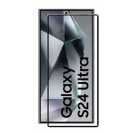 3-Pack Samsung Galaxy S24 Ultra Screenprotectors - MobyDefend Screensavers Met Zwarte Randen - Gehard Glas 