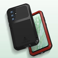 Samsung Galaxy S23 FE Hoes - Love Mei Metalen Case - Extreme Protection - Zwart