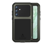 Samsung Galaxy S23 FE Hoes - Love Mei Metalen Case - Extreme Protection - Groen