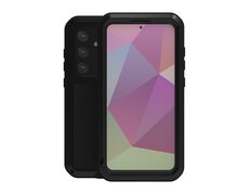 Samsung Galaxy S24 Plus (S24+) Hoes - Love Mei Metalen Case - Extreme Protection - Zwart