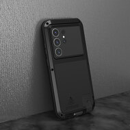 Samsung Galaxy S24 Ultra Hoes - Love Mei Metalen Case - Extreme Protection - Zwart