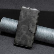 Samsung Galaxy S24 Hoesje, MobyDefend Wallet Book Case Met Koord, Zwart