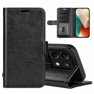 Xiaomi Redmi Note 13 5G Hoesje - MobyDefend Wallet Book Case (Sluiting Achterkant) - Zwart
