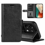 Xiaomi Redmi Note 13 5G Hoesje, MobyDefend Wallet Book Case (Sluiting Achterkant), Zwart