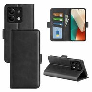 Xiaomi Redmi Note 13 5G Hoesje - MobyDefend Luxe Wallet Book Case (Sluiting Zijkant) - Zwart
