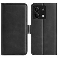 Xiaomi Redmi Note 13 5G Hoesje, MobyDefend Luxe Wallet Book Case (Sluiting Zijkant), Zwart