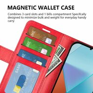 Xiaomi Redmi Note 13 Pro 5G Hoesje, MobyDefend Wallet Book Case (Sluiting Achterkant), Bruin