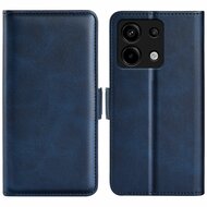Xiaomi Redmi Note 13 Pro 5G Hoesje, MobyDefend Luxe Wallet Book Case (Sluiting Zijkant), Blauw