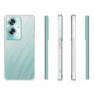 Oppo A79 / OnePlus Nord N30 SE Hoesje, MobyDefend Transparante Shockproof TPU Gelcase, Verstevigde Hoeken, Volledig Doorzichtig