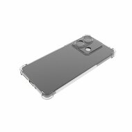 Xiaomi Redmi Note 13 5G Hoesje, MobyDefend Transparante Shockproof TPU Gelcase, Verstevigde Hoeken, Volledig Doorzichtig