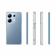 Xiaomi Redmi Note 13 Pro 4G Hoesje, MobyDefend Transparante Shockproof TPU Gelcase, Verstevigde Hoeken, Volledig Doorzichtig