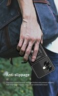 Oppo A79 / OnePlus Nord N30 SE Hoesje, MobyDefend Pantsercase Met Draaibare Ring, Zilvergrijs