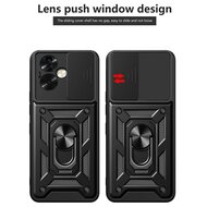 Oppo A79 / OnePlus Nord N30 SE Hoesje - MobyDefend Pantsercase Met Draaibare Ring - Goud