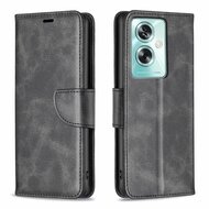 Oppo A79 / OnePlus Nord N30 SE Hoesje - MobyDefend Wallet Book Case Met Koord - Zwart