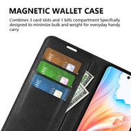 Oppo A79 / OnePlus Nord N30 SE Hoesje - MobyDefend Kunstleren Wallet Book Case (Sluiting Voorkant) - Zwart