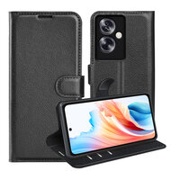 Oppo A79 / OnePlus Nord N30 SE Hoesje - MobyDefend Kunstleren Wallet Book Case (Sluiting Voorkant) - Zwart