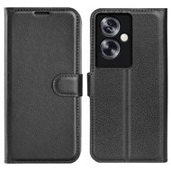 Oppo A79 / OnePlus Nord N30 SE Hoesje, MobyDefend Kunstleren Wallet Book Case (Sluiting Voorkant), Zwart