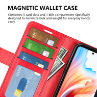 Oppo A79 / OnePlus Nord N30 SE Hoesje, MobyDefend Wallet Book Case (Sluiting Achterkant), Zwart