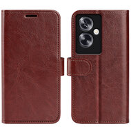 Oppo A79 / OnePlus Nord N30 SE Hoesje - MobyDefend Wallet Book Case (Sluiting Achterkant) - Bruin