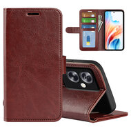 Oppo A79 / OnePlus Nord N30 SE Hoesje, MobyDefend Wallet Book Case (Sluiting Achterkant), Bruin