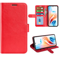 Oppo A79 / OnePlus Nord N30 SE Hoesje, MobyDefend Wallet Book Case (Sluiting Achterkant), Rood