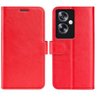 Oppo A79 / OnePlus Nord N30 SE Hoesje - MobyDefend Wallet Book Case (Sluiting Achterkant) - Rood