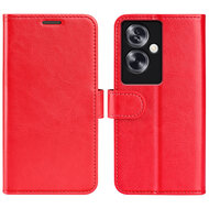 Oppo A79 / OnePlus Nord N30 SE Hoesje, MobyDefend Wallet Book Case (Sluiting Achterkant), Rood