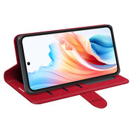 Oppo A79 / OnePlus Nord N30 SE Hoesje - MobyDefend Wallet Book Case (Sluiting Achterkant) - Rood