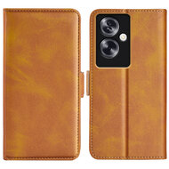 Oppo A79 / OnePlus Nord N30 SE Hoesje - MobyDefend Luxe Wallet Book Case (Sluiting Zijkant) - Lichtbruin