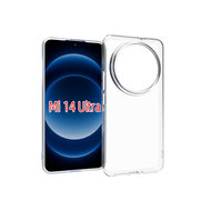 Xiaomi 14 Ultra Hoesje, MobyDefend Transparante TPU Gelcase, Volledig Doorzichtig