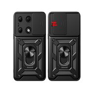 Xiaomi Redmi Note 13 Pro 4G Hoesje - MobyDefend Pantsercase Met Draaibare Ring - Ros&eacute;