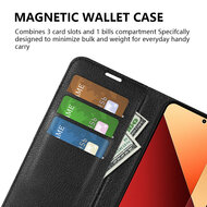Xiaomi Redmi Note 13 Pro 4G Hoesje - MobyDefend Kunstleren Wallet Book Case (Sluiting Voorkant) - Rood
