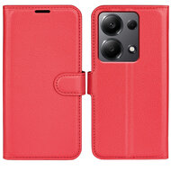 Xiaomi Redmi Note 13 Pro 4G Hoesje - MobyDefend Kunstleren Wallet Book Case (Sluiting Voorkant) - Rood