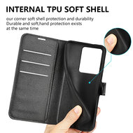Xiaomi Redmi Note 13 Pro 4G Hoesje - MobyDefend Kunstleren Wallet Book Case (Sluiting Voorkant) - Zwart