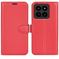 Xiaomi 14 Hoesje, MobyDefend Kunstleren Wallet Book Case (Sluiting Voorkant), Rood