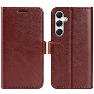 Samsung Galaxy A35 Hoesje, MobyDefend Wallet Book Case (Sluiting Achterkant), Bruin