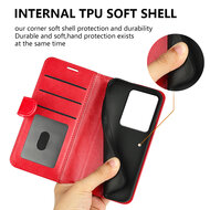 Xiaomi Redmi Note 13 Pro 4G Hoesje - MobyDefend Wallet Book Case (Sluiting Achterkant) - Zwart