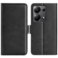 Xiaomi Redmi Note 13 Pro 4G Hoesje, MobyDefend Luxe Wallet Book Case (Sluiting Zijkant), Zwart