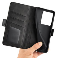 Xiaomi Redmi Note 13 Pro 4G Hoesje - MobyDefend Luxe Wallet Book Case (Sluiting Zijkant) - Zwart