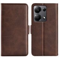 Xiaomi Redmi Note 13 Pro 4G Hoesje - MobyDefend Luxe Wallet Book Case (Sluiting Zijkant) - Bruin
