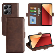 Xiaomi Redmi Note 13 Pro 4G Hoesje - MobyDefend Luxe Wallet Book Case (Sluiting Zijkant) - Bruin