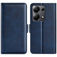 Xiaomi Redmi Note 13 Pro 4G Hoesje, MobyDefend Luxe Wallet Book Case (Sluiting Zijkant), Blauw