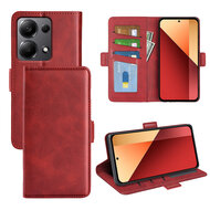 Xiaomi Redmi Note 13 Pro 4G Hoesje - MobyDefend Luxe Wallet Book Case (Sluiting Zijkant) - Rood