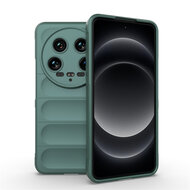 Xiaomi 14 Ultra Hoesje - MobyDefend TPU Gripcase - Groen