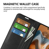 Motorola Moto G34 Hoesje, MobyDefend Kunstleren Wallet Book Case (Sluiting Voorkant), Rood