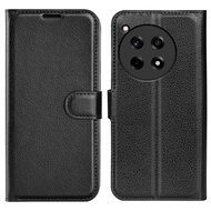 OnePlus 12R Hoesje - MobyDefend Kunstleren Wallet Book Case (Sluiting Voorkant) - Zwart